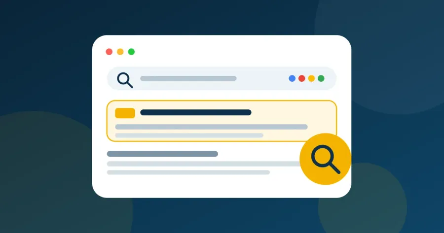 Resultado de busca do Google com um anúncio em destaque